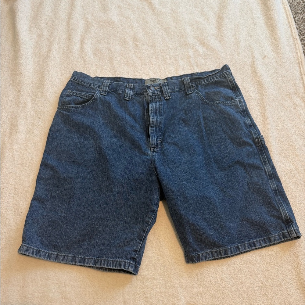 Wrangler Men's Dark Blue Jean Shorts